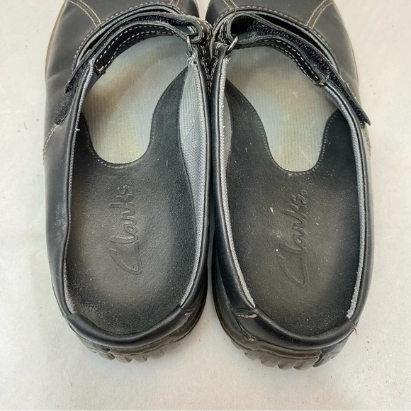 Clark's Clog Leather Shoes women’s size 10 - Picture 4 of 6